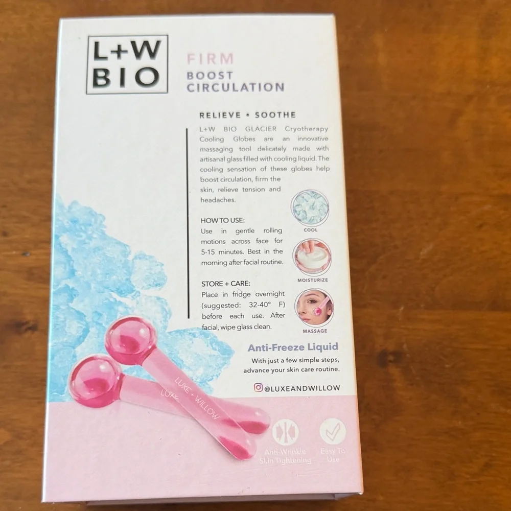 Luxe Glacier Cryo Cooling Globes - Pink - Picture 3 of 6
